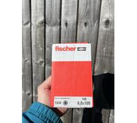 fischer Power-Fast FPF-WT 6.0 x 100 A2P - Wood Screws with Partial Thread and Flat Head for Structural Wood Construction, Stainless Steel - Pack of 100 - Item No. 657435