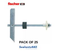 fischer Gravity Toggle KM 10 - Heavy-Duty Cavity Wall Fixing Anchor - Pack of 25