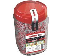 fischer 557383 DUOPOWER Cleats, Grey/red, 6x30/750uds