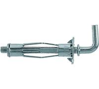 fischer HM 5 x 65 H Cavity Metal Dowel with Angle Hooks for Attaching Pictures, Curtain Rails in Panel Building Materials - Pack of 50 - Item No. 519781