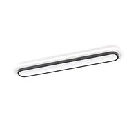 Fischer & Honsel 21308 Ceiling Light Blithe White Sand Black Length 80.00 cm Width 15.00 cm Excluded Ceiling 6.50 cm 3 Level Dimmer Switch 1x LED 39.0 Watt 2700 4600 lm