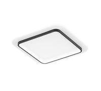Fischer & Honsel 21309 Ceiling Light Blithe White Sand Black Length 50.00 cm Width 50.00 cm Excluded Ceiling 6.50 cm 3 Level Dimmer (Excl. Wall Switch) 1x LED 40.0 Watt 2700 4600 lm
