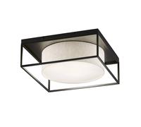 FISCHER & HONSEL Carre ceiling light 60x60cm fabric shade white