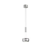 FISCHER & HONSEL Colette LED pendant light, 1-bulb, chrome/nickel