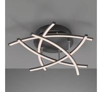 FISCHER & HONSEL Cross Tunable White LED ceiling lamp 5-bulb, black