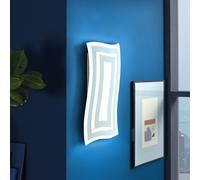 FISCHER & HONSEL Gorden LED wall light, white, height 43 cm, metal, CCT