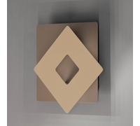FISCHER & HONSEL Hennes LED wall light, width 18 cm, greige/sand