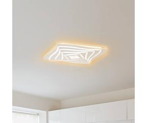 FISCHER & HONSEL Hero LED ceiling light, white, 50 x 50 cm, acrylic, CCT, RGB