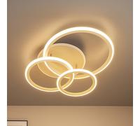 FISCHER & HONSEL LED ceiling lamp Gelder, 60 cm, greige/sand, RGBW, CCT
