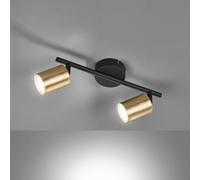 FISCHER & HONSEL LED ceiling spotlight Vano gold leaf, 2-bulb