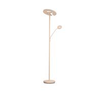 FISCHER & HONSEL LED floor lamp Dent, sand-coloured, 180 cm, metal, CCT 2-bulb.