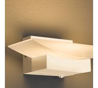 FISCHER & HONSEL LED wall light Bowl TW, CCT width 20 cm, sand-coloured