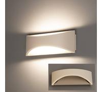 FISCHER & HONSEL Rio LED wall light, greige/sand, width 23 cm, metal