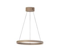 FISCHER & HONSEL Silvio LED hanging light, Ø 60 cm, greige, metal, CCT