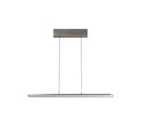 FISCHER & HONSEL Torvi LED hanging light, length 135 cm, nickel-coloured/white, CCT