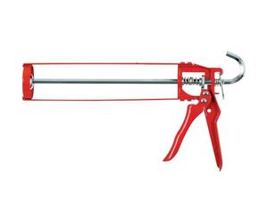 fischer KP M1 Caulking Gun for Silicone Cartridges, Sealant Gun for Efficient Application, Robust Metal Design
