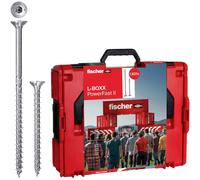 fischer In handy L-Boxx, 1800 x PowerFast II screws in various sizes with full and partial thread, chipboard screw for quick and flexible processing, includes bit set