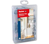 fischer 558327 Meister Box with Hollow Metal Dowels and Screws Pack of 50 Meisterbox_DE, Silber