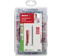 Fischer Meister-Box Dowel Set: 80 Dowels 80 screws durable box