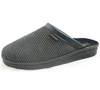 Fischer Men's Andy Slippers, Black silver, 7 UK