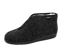 Fischer Men's Frank Hi-Top Slippers, Black Anthracite 205, 11.5 UK