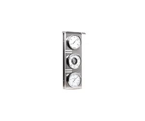 Fischer Outdoor weather station Thermometer Barometer Hygrometer, stainless steel housing