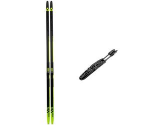 Fischer - Pack Nordic Ski Aerolite Skate 90 Stiff - 186 + World Cup Skate IFP Black Neon yellow - Nordic Ski