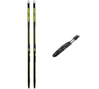 Fischer - Pack Nordic Ski Carbonlite Skate Plus Medium - 176 + World Cup Skate IFP Black Neon yellow - Nordic Ski