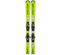 Fischer - Pack Ski RC4 Race Jr (100-120) - 100 + Fs4 Gw Ca Jrs Br.80 Black Yellow - Ski