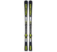 Fischer - Pack Ski Rc4 St Lyt Pr - 170 + Rc4 Z11 Gw Pr Br.78 Solid Black Flash Yellow - Ski