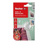 fischer 545953 Ganz ohne Werkzeug Mounting Hooks, White