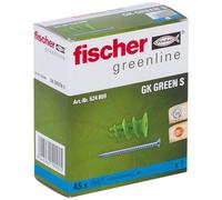fischer Plasterboard Fixing GK Green S, 45 Pieces, 524869