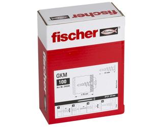 Fischer Plasterboard Metal Fixing Set 100 Pieces Hardware Drywall Anchors