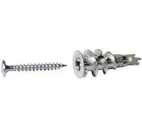 FISCHER PLASTERBOARD WALL PLUGS X 10 METAL SELF DRILL PLASTER BOARD RAW PLUG Pk of 10