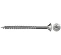 fischer Power-Fast FPF-ST 5.0 x 50 A2P Chipboard Screws with Partial Thread and Countersunk Head for Fixing Structural Components in Wood, Rustproof Steel, Pack of 200, Item No. 657085