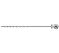 fischer Power-Fast FPF-WT 6.0 x 120 A2P - Wood Screws with Partial Thread and Flat Head for Structural Wood Construction, Stainless Steel - Pack of 100 - Item No. 657436