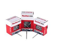 Fischer Power-Fast II 670060 Chipboard Screws 3.0 x 30 mm Pan Head with Inner Star TX Full Thread Galvanised Blue Passivated Pack of 200