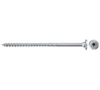 fischer PowerFast II Chipboard Screw 5.0 x 100, Stepped Countersunk Head with Inner Star TX25, Partial Thread, Screw for Woodworking, Reduces Screwing Resistance & Screwing Time, GVZ, Pack of 100