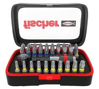 fischer Professional Bit Set, Premium Bit Set for Quick Bit Change, Universal Use with the Most Common Bits and a Bit Holder, with Colour Conduction System, 32 Pieces