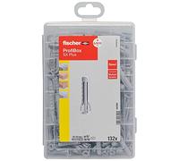 fischer Professional Box SX Plus Dowels, Dowel Box with 132 Expansion Dowels (60 Pieces 6 x 30, 60 Pieces 8 x 40, 12 Pieces 10 x 50), Practical Dowel Set for DIY & Professionals, Without Screws