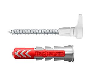 fischer PROFI-BOX SX Dowels, Dowel Box with 132 Expansion Dowels (60 Pieces 6 x 30, 60 Pieces 8 x 40, 12 Pieces