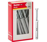 Fischer Prolonged dowels to Beat N 8x80 Y Impact fixing with pre-assembled nail for Full, semi-filled and concrete