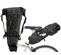 Fischer Saddle Bag 7L Bikepacking MTB E-Bike Seat Bag, Polyester, Black
