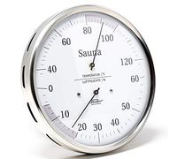 Fischer Sauna Thermohygrometer, Stainless-Steel, Multi Colour, One Size
