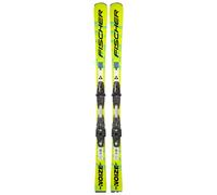 Fischer - Slope skis - RC4 Noize ST Yellow Superflex + RC4 Z12 Gw 2026 in Titanium - Size 160 cm Yellow 160 cm