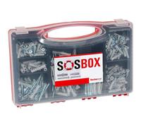 fischer SOS-Box Wall Plug & Screw Assortment 360 Pieces