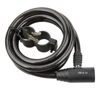 FISCHER Steel Cable Lock Black Key Lock 1 piece(s)