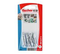 Fischer Steel Pan Head Hollow Wall Anchor M5 (L)37mm, Pack Of 4