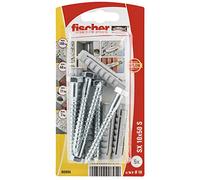 fischer SX 10 x 50 Universal Wall Plugs With Screws 5 Pack