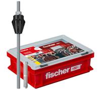 fischer TherMax 12/110 M12 Spacer Mounting System in Practical Craft Case, Insulation Dowels for Attaching High Loads in Thermal Insulation Composite Systems, with Anti-Cold Cone, GVZ, Pack of 25